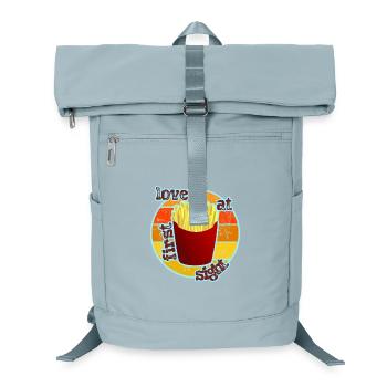 Pommes - French Fries - Laptop-Rucksack  - Eisblau - Vorne