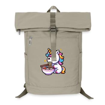 Japanese Kawaii Unicorn Ramen Asian Cuisine - Laptop Backpack - sand beige - Front
