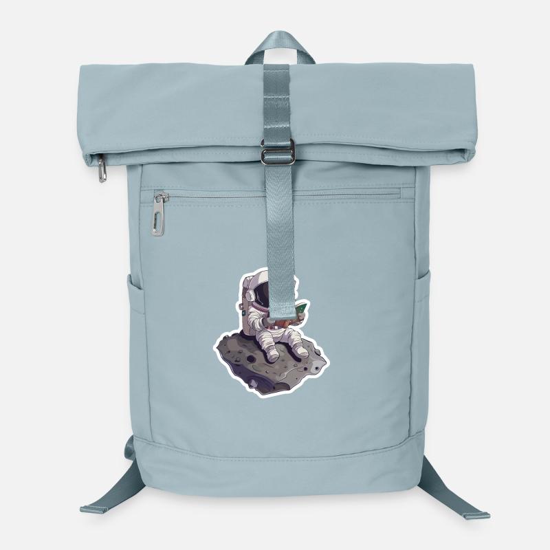 Kleiner Astronaut liest ein Buch auf Astronid Laptop-Rucksack 