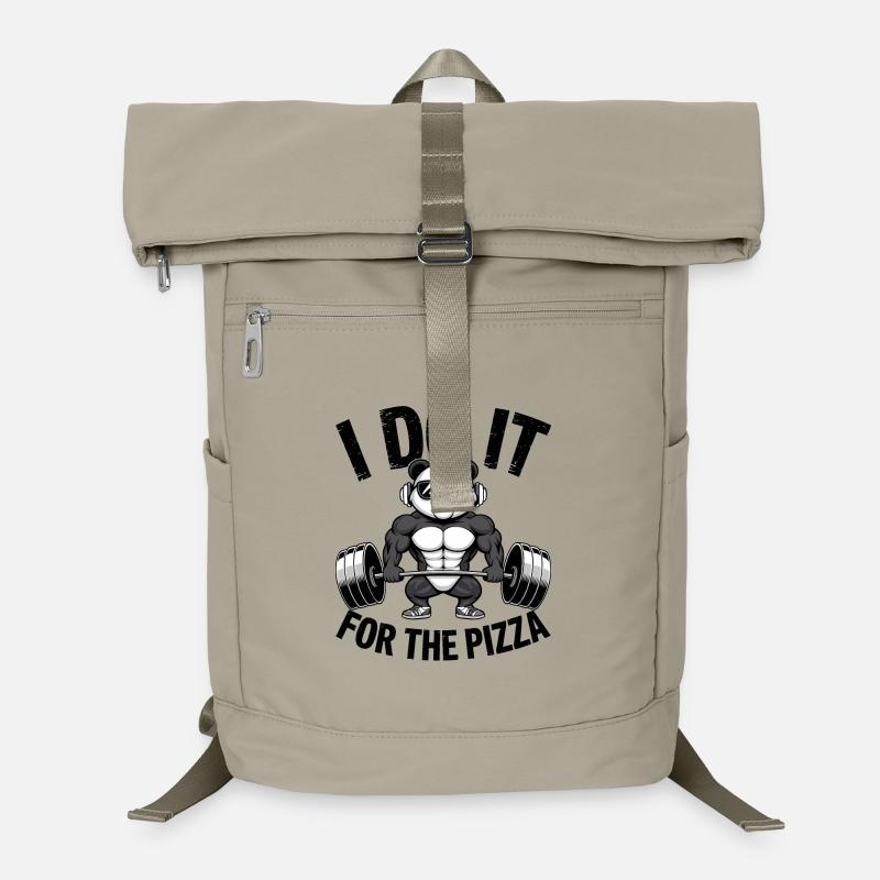 I Do It For The Pizza Langhantel Bodybuilder Laptop-Rucksack 