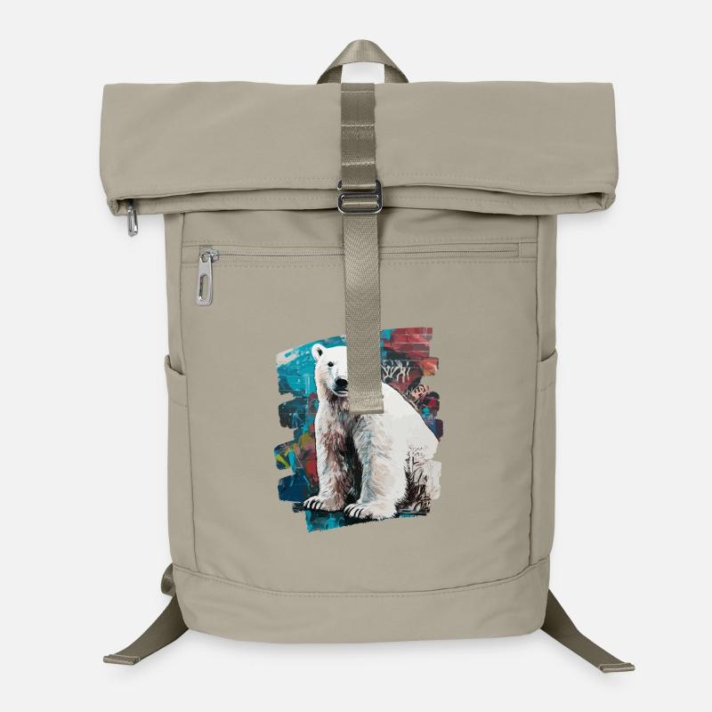 Eisbär Graffiti Sprayer Laptop-Rucksack 
