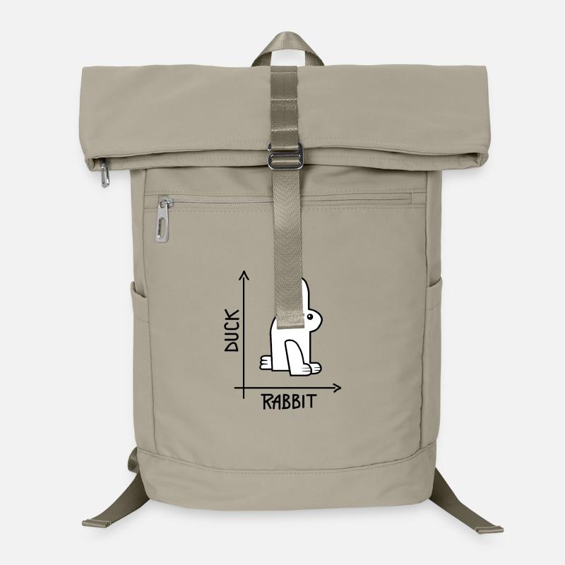 Duck or rabbit Optical Illusion Laptop Backpack