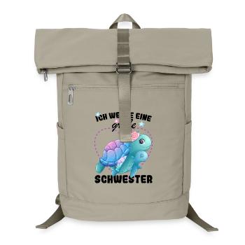 Announcing offspring I'm going to be a big sister in 2027 - Laptop Backpack - sand beige - Front