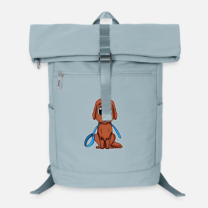 Niedlicher Hund mit Schleife Irish Red Setter Laptop-Rucksack 