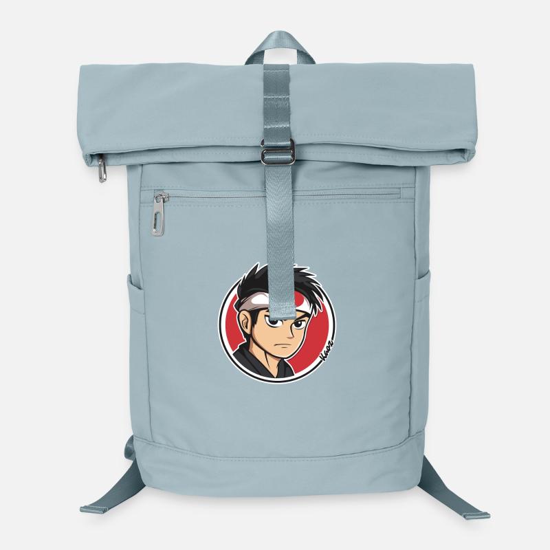 Anime Samurai Charakter Illustration Laptop-Rucksack 