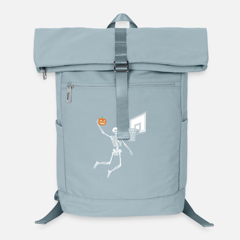 Skeleton Basketball Player Spooky Halloween Laptop Backpack