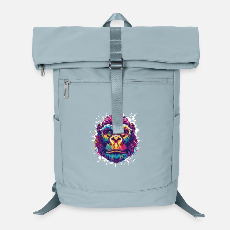 Gorilla Paint Blot Animal Laptop Backpack