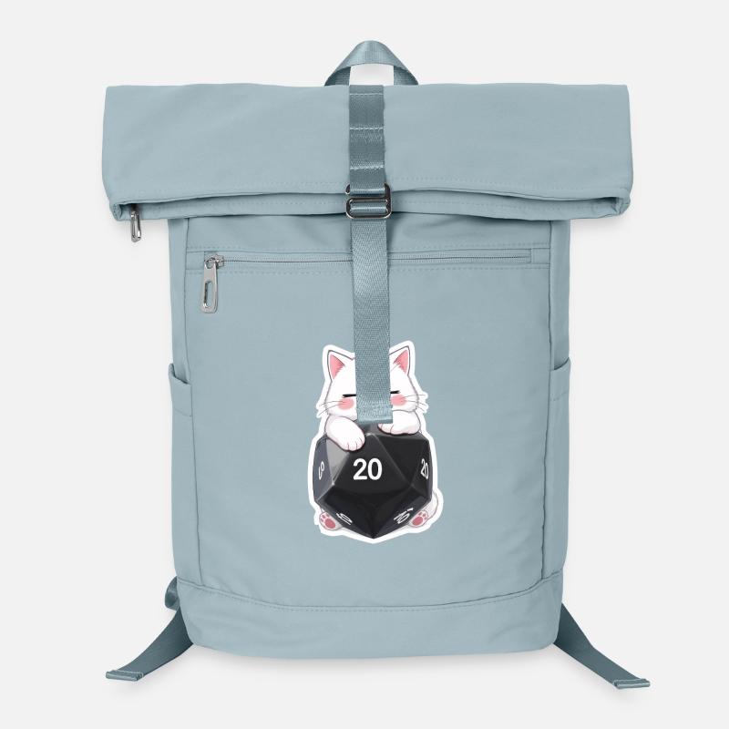 Sleeping Cat Hugging W20 Cube – Cartoon Laptop Backpack