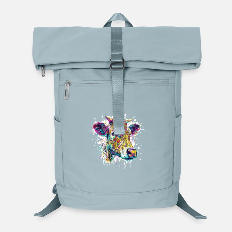  Kuh Farbklecks Laptop-Rucksack 