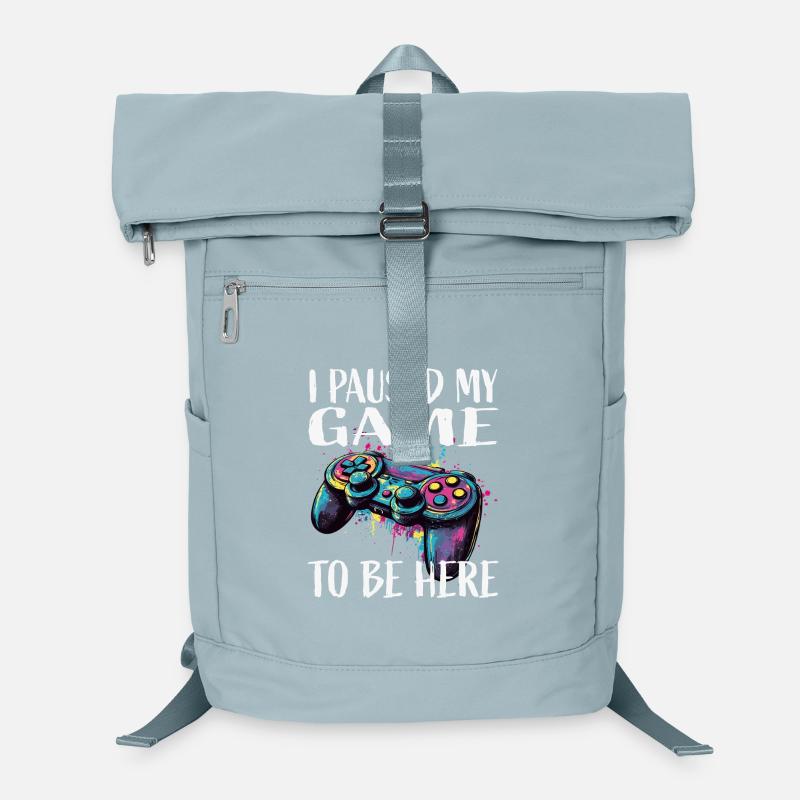 I paused my game – Controller Art Laptop Backpack