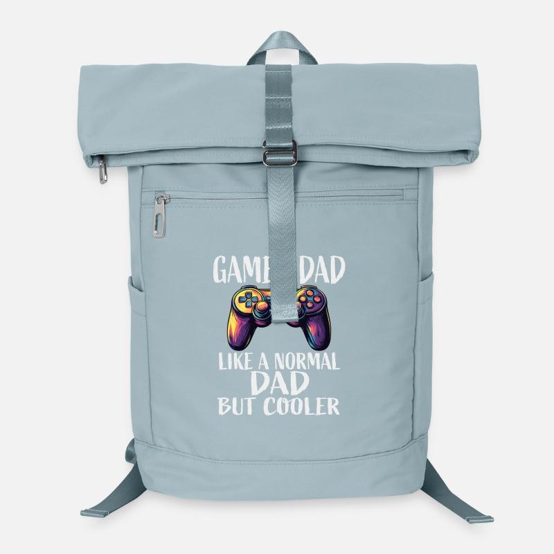 Gamer Dad Cooler Controller Spruch Laptop-Rucksack 