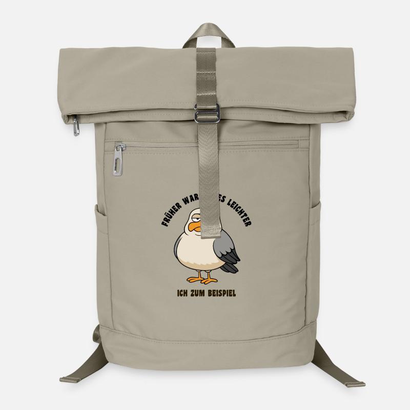 In the past, many things were easier - Seagull Saying Laptop Backpack