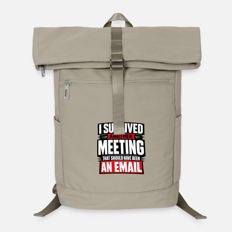 I survived meeting should be email Design Laptop-Rucksack 