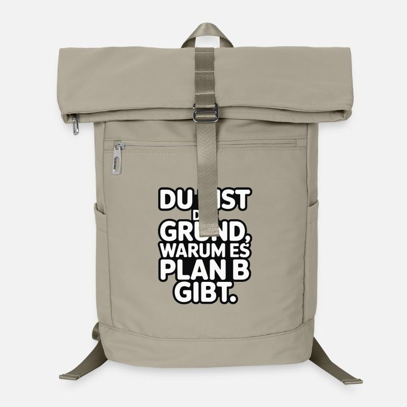 Du bist der Grund warum es Plan B gibt Laptop-Rucksack 