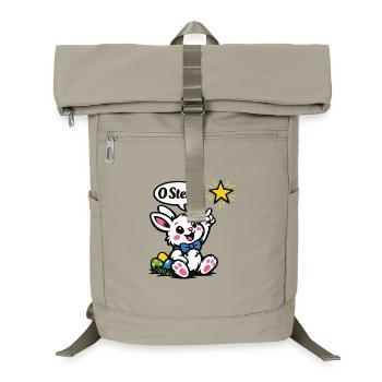 Ostern Hase Stern Cartoon für Babys - Laptop Backpack - sand beige - Front