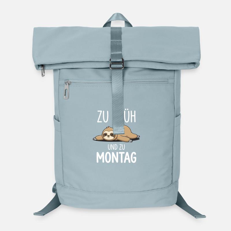 Funny Sloth Monday Morning Grouch Laptop Backpack