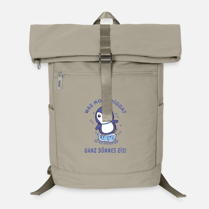 Pinguin Moin Digga Ganz dünnes Eis Design Laptop-Rucksack 