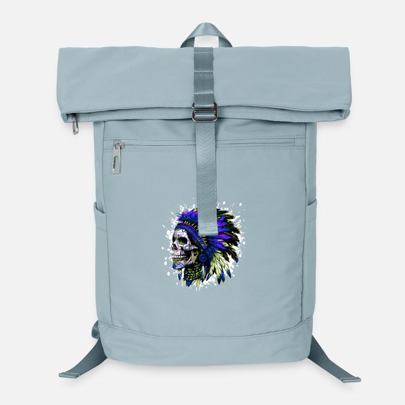Indian Chief Skull Laptop Backpack
