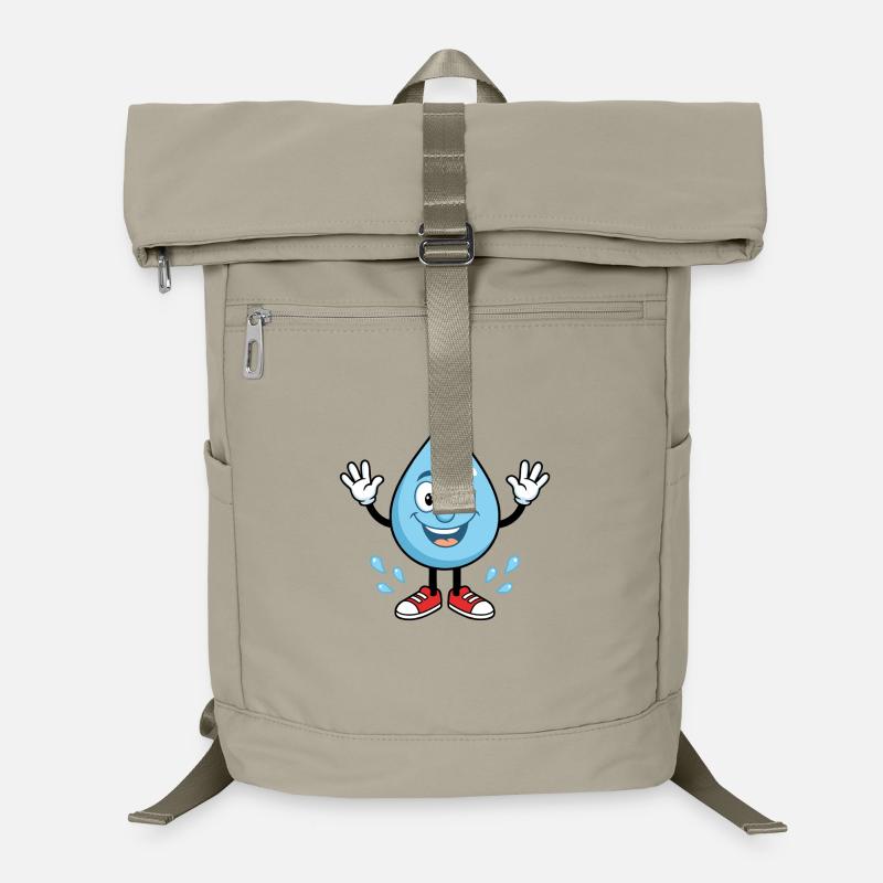 Drop d’eau heureuse avec des baskets Sac à dos ordinateur
