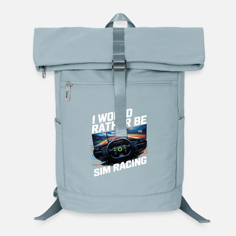 Ich würde lieber Sim-Racing machen Laptop-Rucksack 