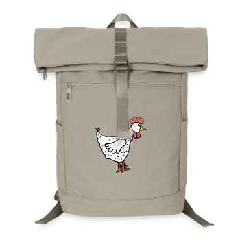 Dessin animé poule - Sac à dos ordinateur - beige sable - Devant