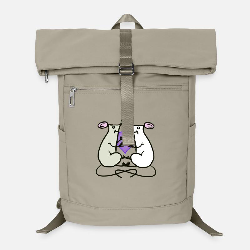 Ratten Mäuse Herz Valentin Freunde Laptop-Rucksack 