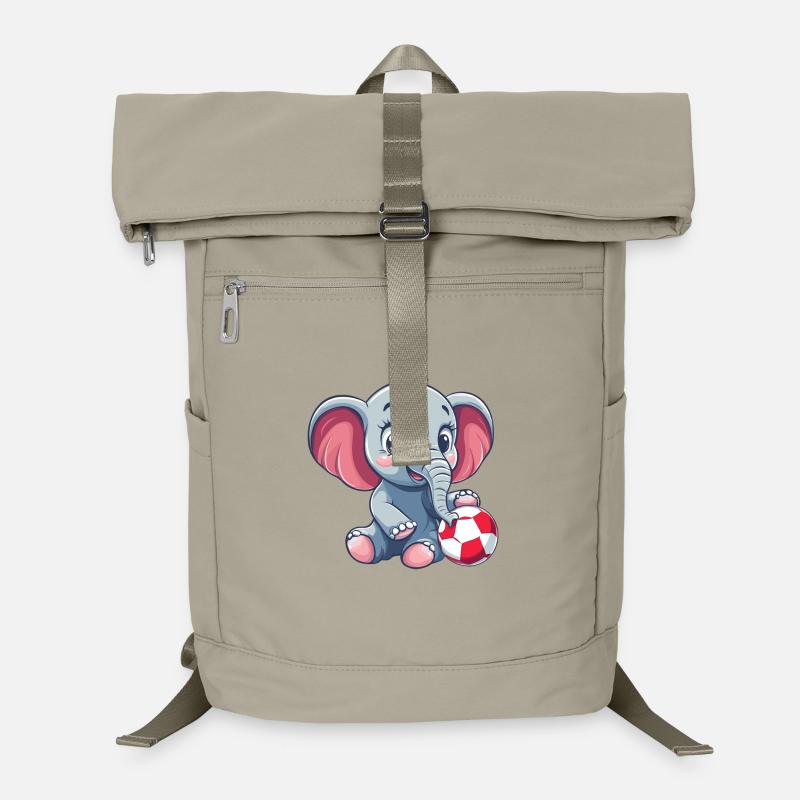 Éléphant mignon avec une balle Sac à dos ordinateur
