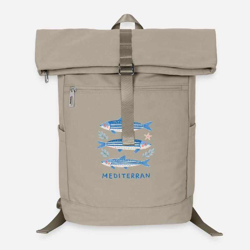 Sardines - Mediterranean Trilogy Laptop Backpack