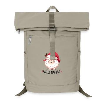 Fleece Navidad Sheep - Laptop Backpack - sand beige - Front