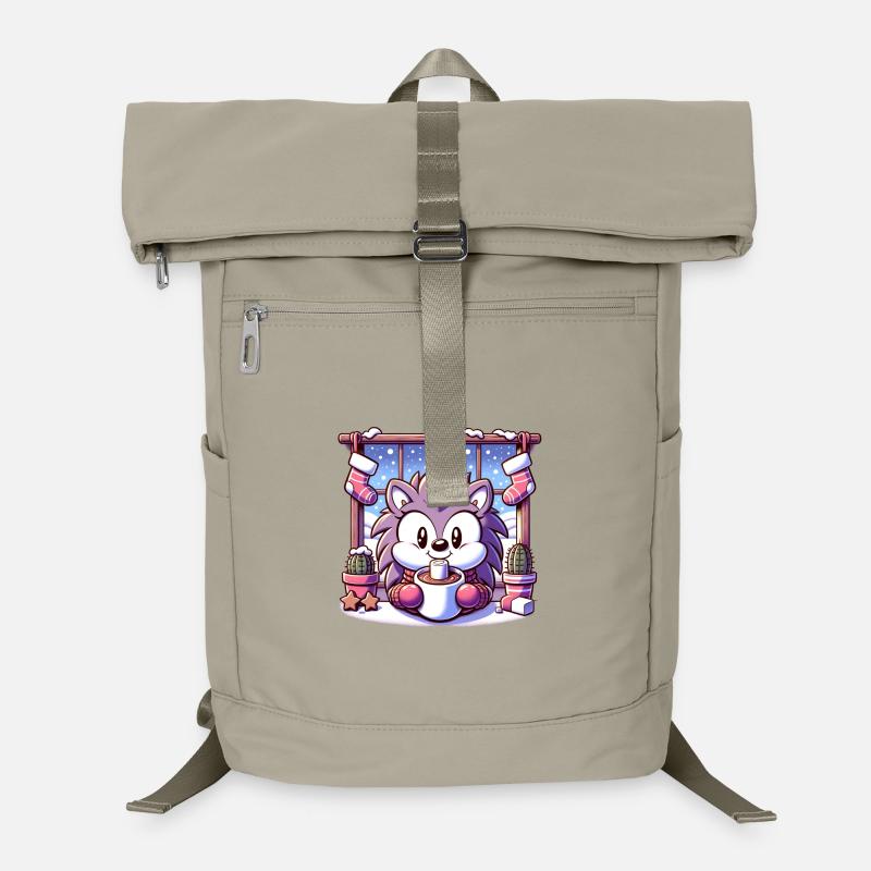 Winter themed hedgehog Laptop Backpack