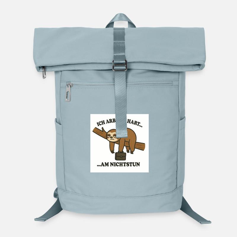 Faultier Arbeit Motiv Laptop-Rucksack 