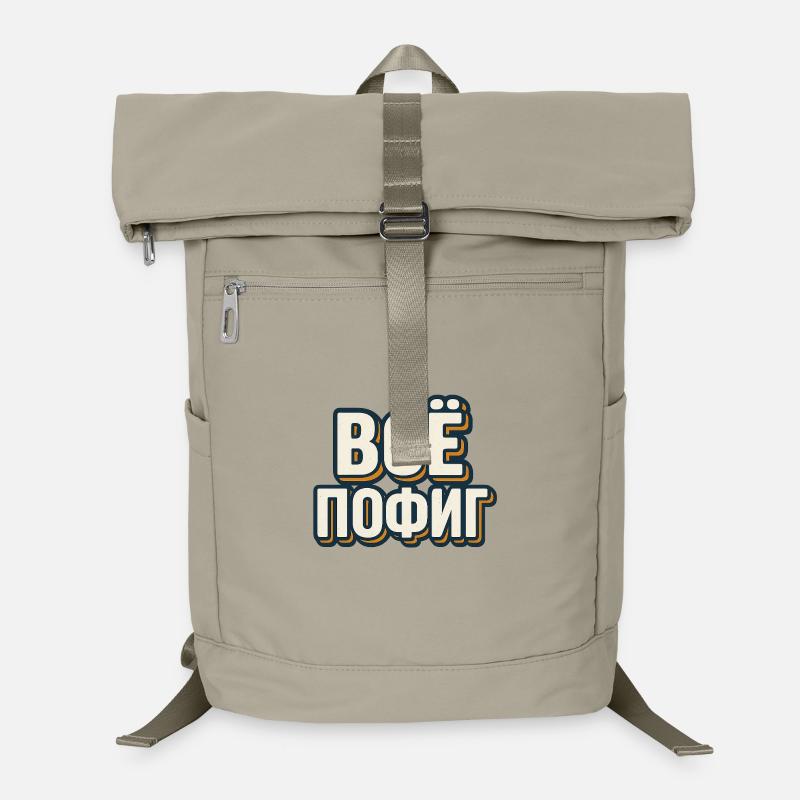 Retro Block Font Motif with Shadow Laptop Backpack