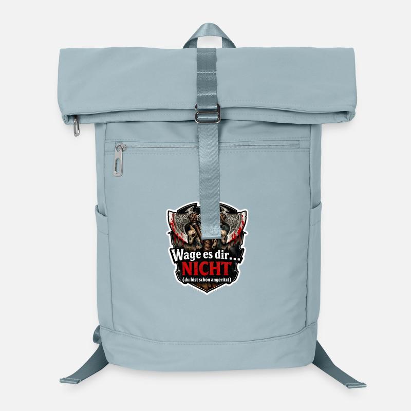 Wage es dir NICHT – Schlachtbanner Laptop-Rucksack 