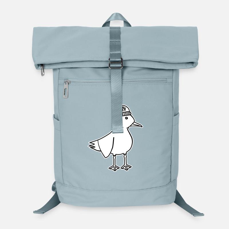 Seagull Anarchy – Vilain Maritime Hipster Art côtier Sac à dos ordinateur