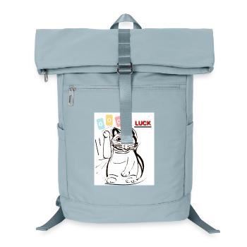 Winkekatze good luck  - Laptop-Rucksack  - Eisblau - Vorne