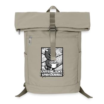 Koffein als Spiritueller Dämon - Laptop-Rucksack  - Sandbeige - Vorne