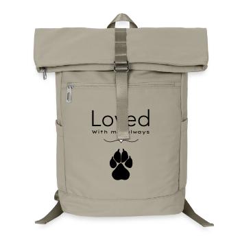Der Hund liebte ihn - Laptop-Rucksack  - Sandbeige - Vorne