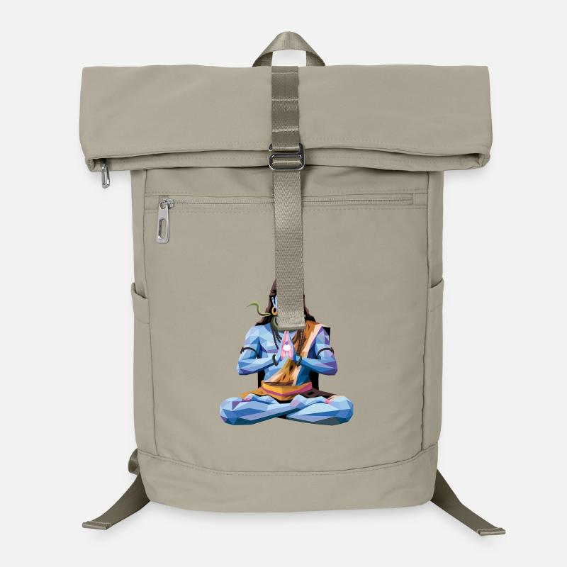 Shiva - Cool Low Poly Indian Mythology Logo Laptop Backpack