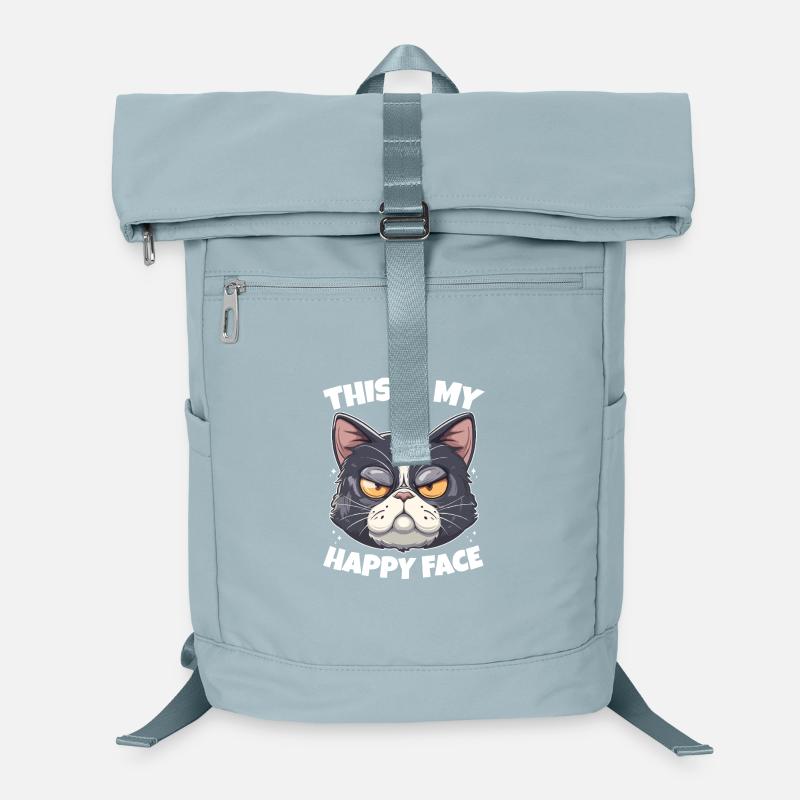 This is my happy face cat Laptop Backpack