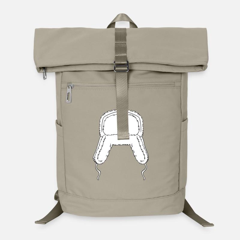 Fluffy Winter Fur Hat Laptop Backpack