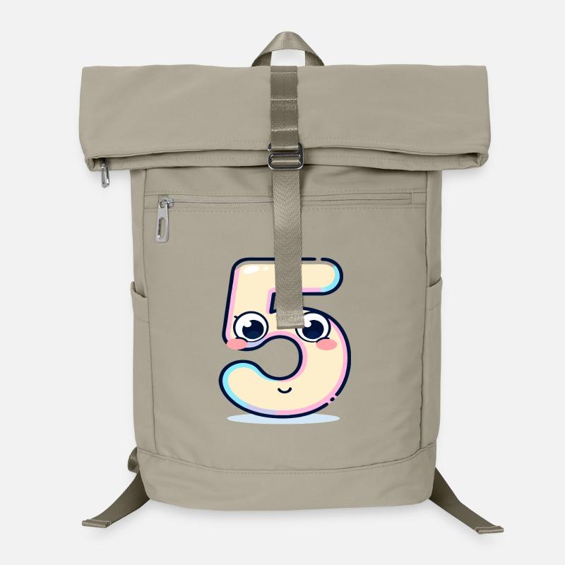 Number 5 Kawaii Pastel Laptop Backpack