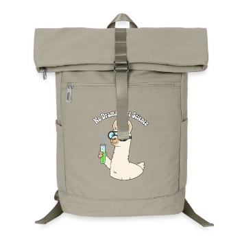 Lama Forscher: Keine Dramen, Wissenschaft - Laptop-Rucksack  - Sandbeige - Vorne