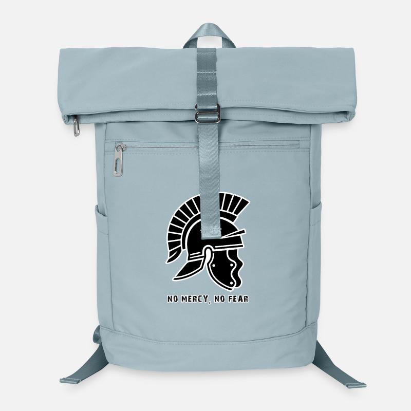 Schwarzer Kriegerhelm ohne Gnade Laptop-Rucksack 