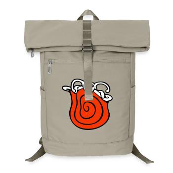 Snail shell snail hides cute shy - Laptop Backpack - sand beige - Front