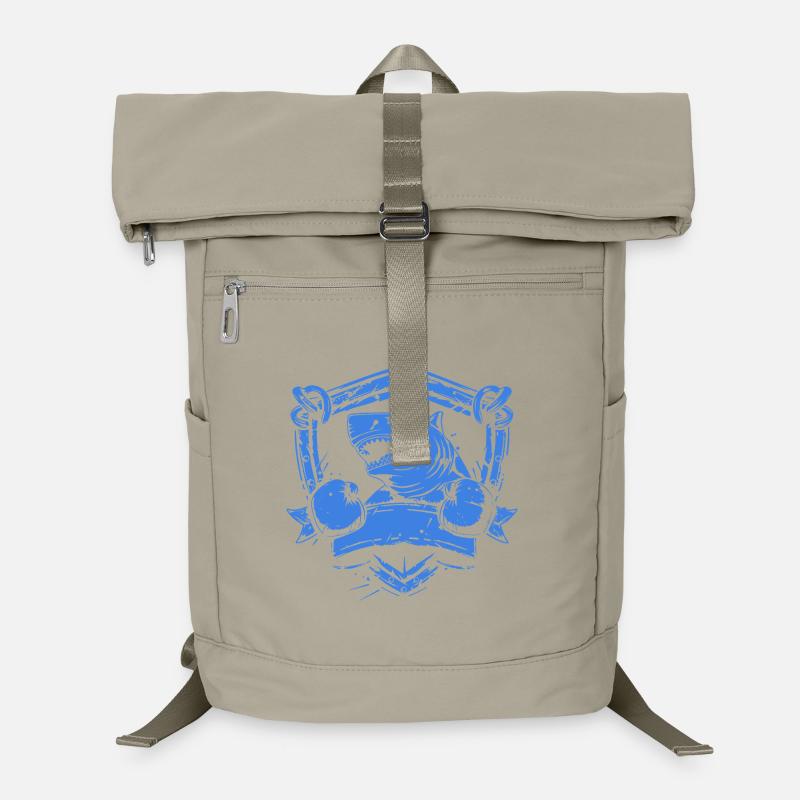  Hai mit Boxhandschuhen Laptop-Rucksack 