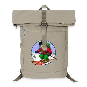 Skifahrer Katze Freeride - Laptop-Rucksack  - Sandbeige - Vorne