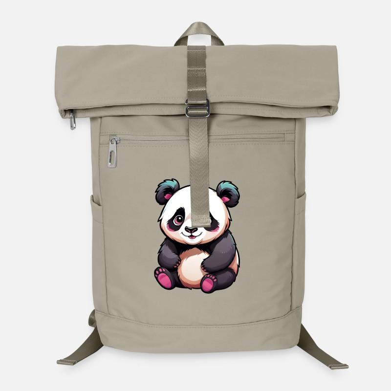 Cute Cartoon Panda Bear Laptop Backpack