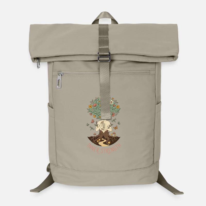 Force intérieure - Nature botanique zen Sac à dos ordinateur