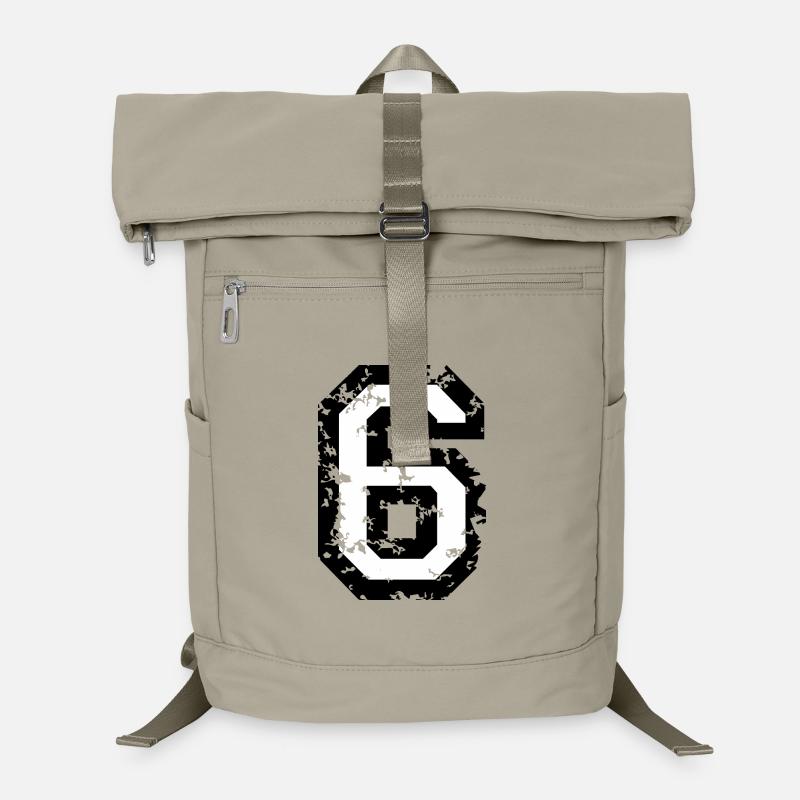 The Number Six - No. 6 (two-color) white Laptop Backpack