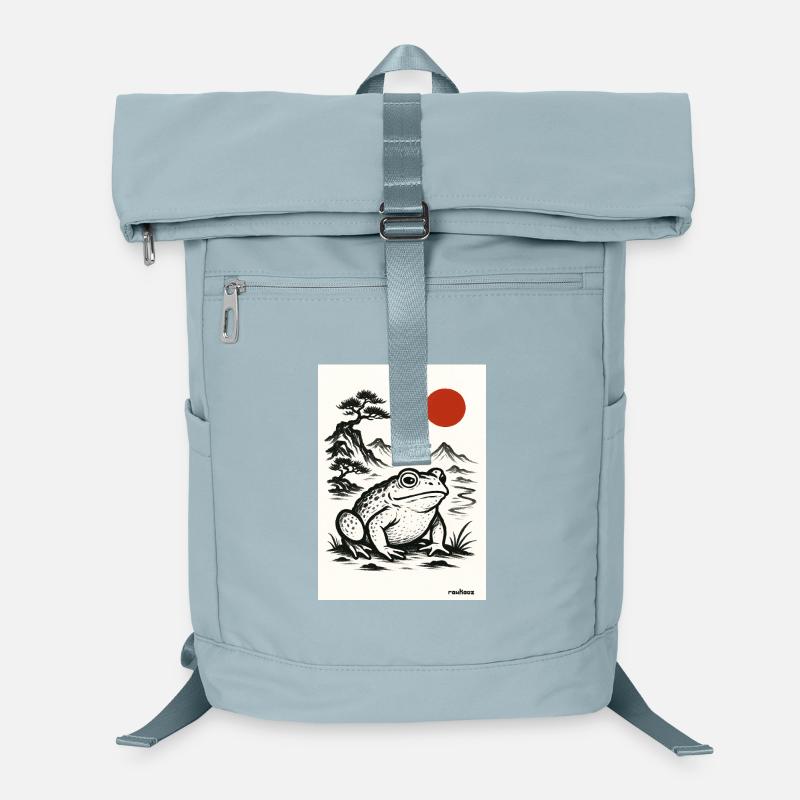Grenouille crapaud sous le soleil japonais Sac à dos ordinateur